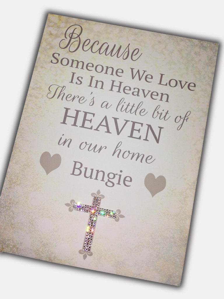 HEAVEN QUOTE CRYSTAL CANVAS